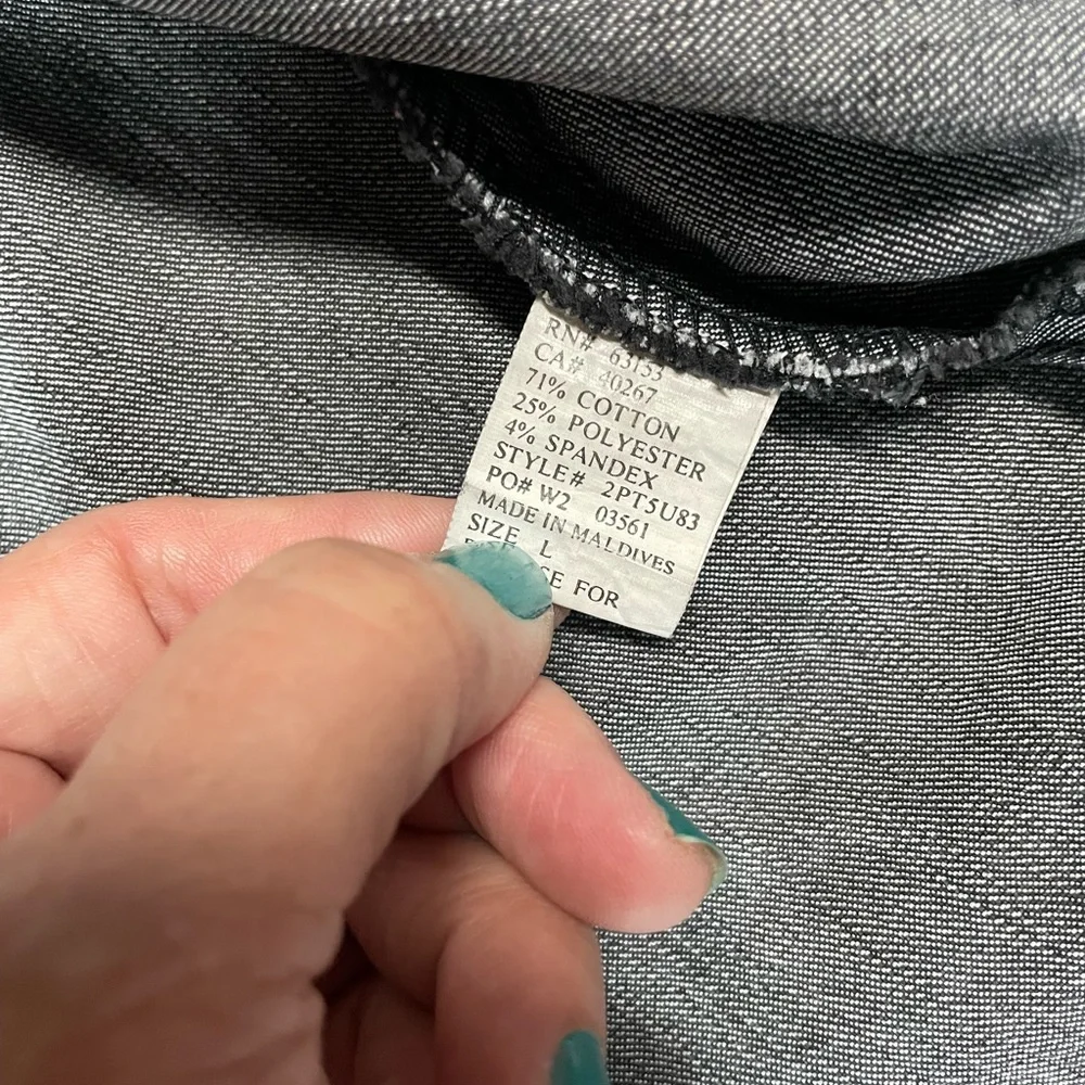 Vintage Rampage Jean Co. Jean Blazer Black Size L We Are all Strange Here - Picture 3 of 10